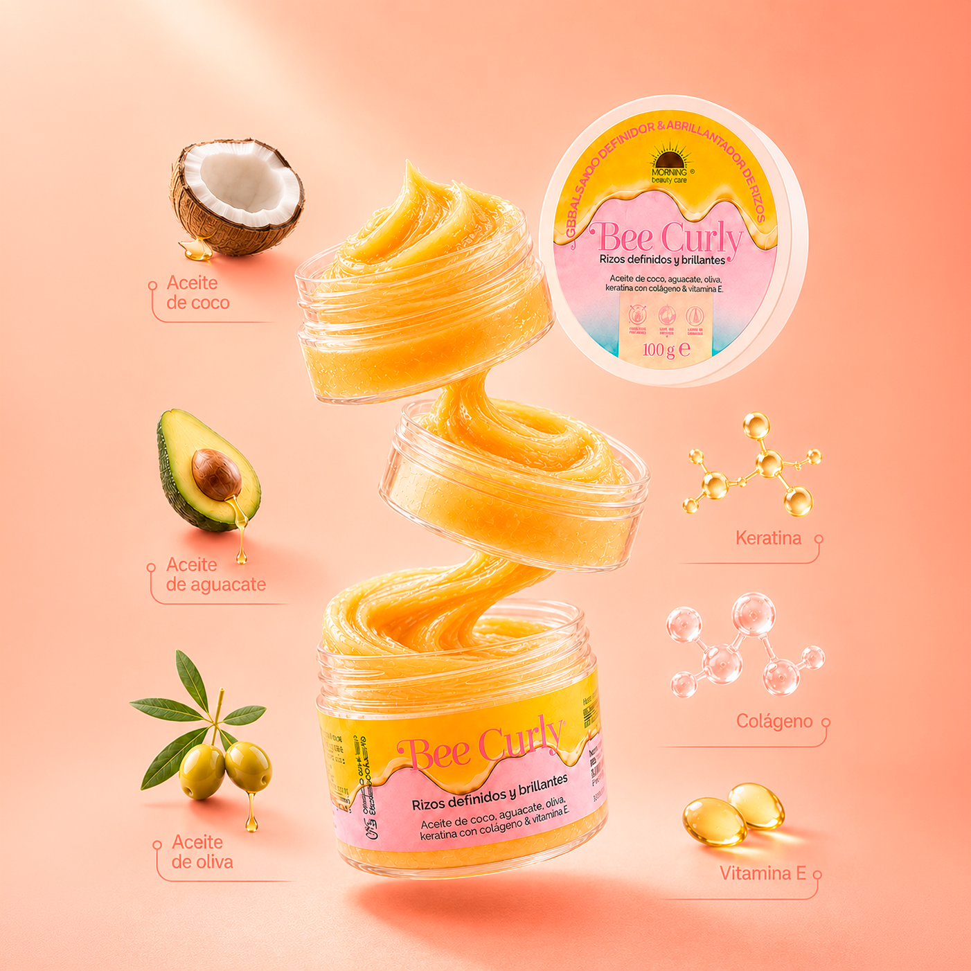 Abrillantador de Cabello Bee Curly